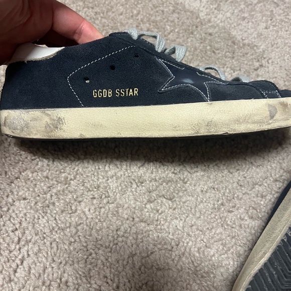 Golden Goose Super star rare navy suede sneakers US 9 - Picture 5 of 10